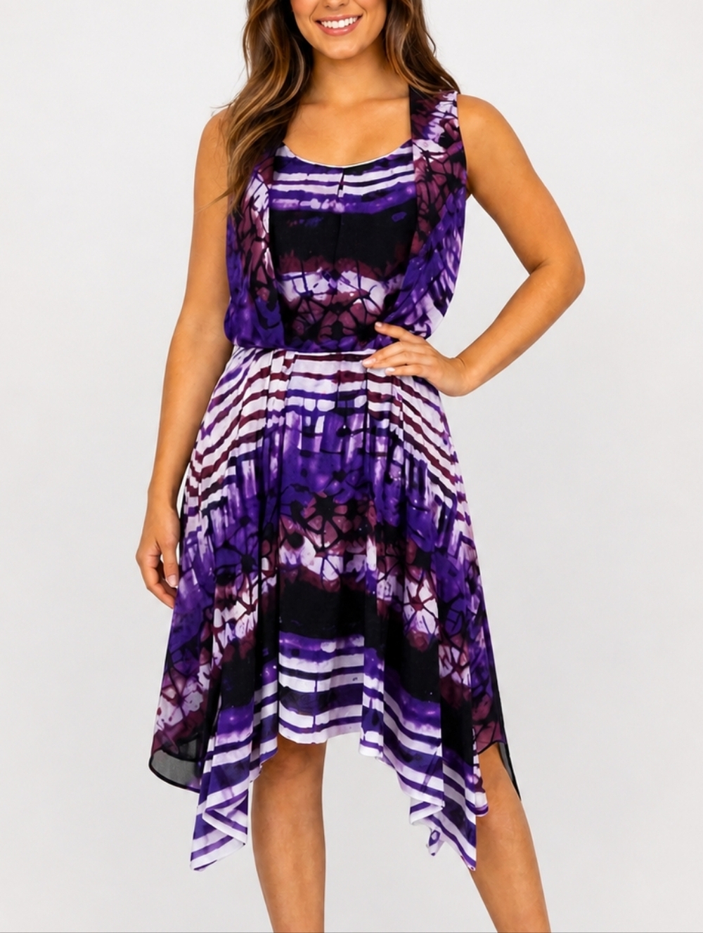 W118 by Walter Baker Purple Tie Waist Dress